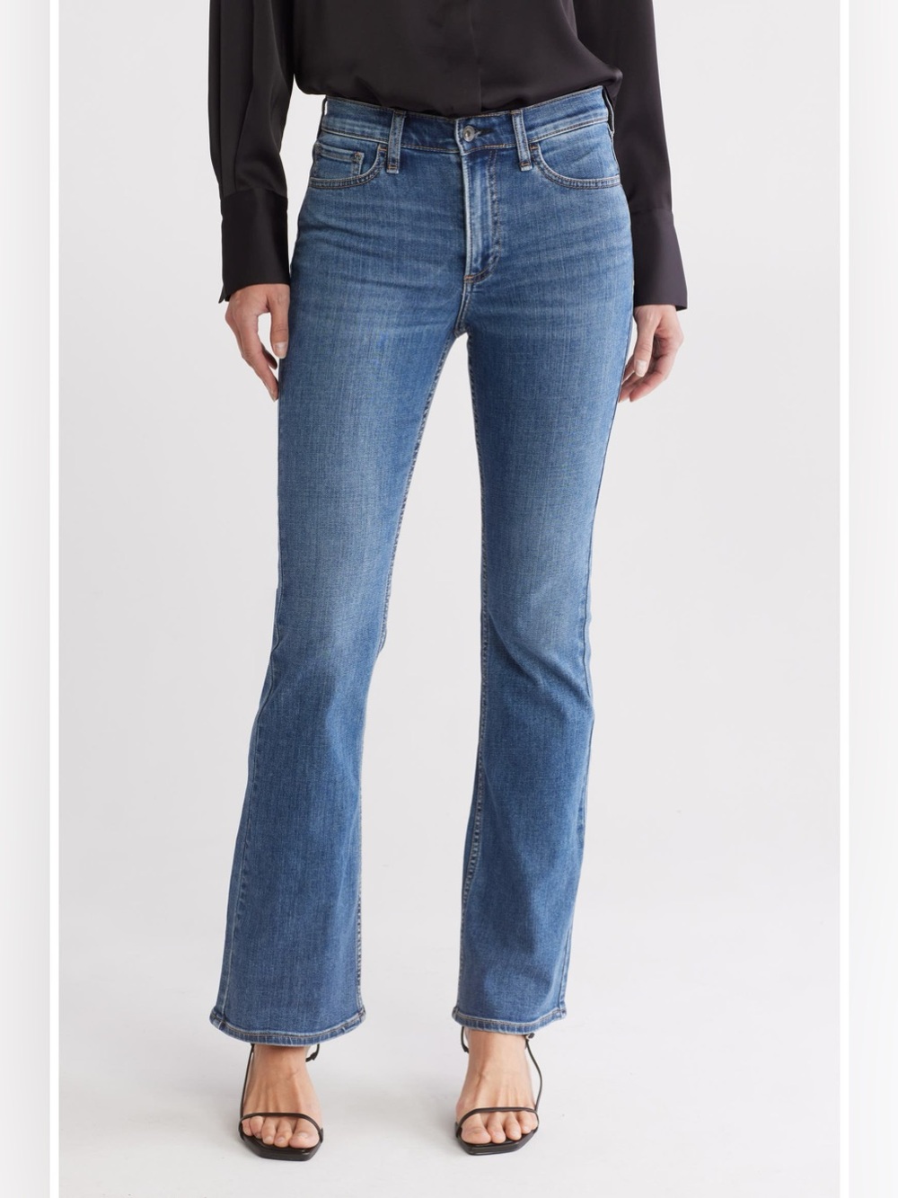 Rag and Bone Mid Rise Piper Full Length Bootcut Jeans Sz 25